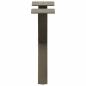 Preview: Couchtischbeine X-Form 2 Stk. Naturstahl 37x(30-31) cm Stahl