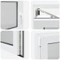 Preview: Kellerfenster RISOR 100x60 cm Dreh Kipp DIN Links Weiß