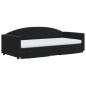 Preview: Tagesbett Ausziehbar mit Schubladen Schwarz 90x190 cm Samt