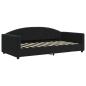 Preview: Tagesbett Ausziehbar mit Schubladen Schwarz 90x190 cm Samt