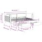 Preview: Tagesbett Ausziehbar mit Schubladen Dunkelgrau 90x190 cm Samt