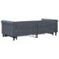 Preview: Tagesbett Ausziehbar mit Schubladen Dunkelgrau 90x190 cm Samt