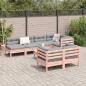 Preview: 8-tlg. Garten-Sofagarnitur mit Kissen Massivholz Douglasie
