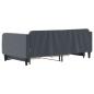 Preview: Tagesbett Ausziehbar mit Schubladen Dunkelgrau 90x190 cm Samt