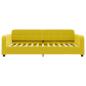 Preview: Tagesbett Ausziehbar mit Schubladen Gelb 100x200 cm Samt