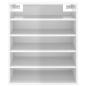 Preview: Schuhschrank Hochglanz-Weiß 60x35x70 cm Holzwerkstoff