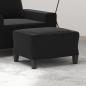 Preview: ARDEBO.de - Fußhocker Schwarz 60x50x41 cm Mikrofasergewebe