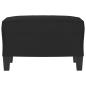 Preview: Fußhocker Schwarz 60x50x41 cm Mikrofasergewebe