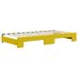 Preview: Tagesbett Ausziehbar mit Schubladen Gelb 100x200 cm Samt