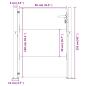 Preview: Gartentor 105x155 cm Cortenstahl