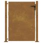 Preview: Gartentor 105x155 cm Cortenstahl