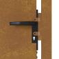 Preview: Gartentor 105x155 cm Cortenstahl