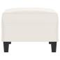Preview: Fußhocker Beige 70x55x41 cm Mikrofasergewebe