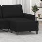 Preview: ARDEBO.de - Fußhocker Schwarz 70x55x41 cm Mikrofasergewebe