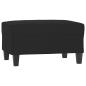 Preview: Fußhocker Schwarz 70x55x41 cm Mikrofasergewebe