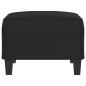 Preview: Fußhocker Schwarz 70x55x41 cm Mikrofasergewebe