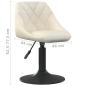 Preview: Barhocker Creme Samt