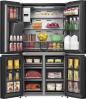 Preview: Hisense RQ760N4IFE Stand Side by Side Kombination MultiDoor, 91,4 cm breit, 577 L, Total NoFrost, Wasser-/Eisspender, Festwasseranschluss, WLAN, Schwarz Inox