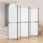 Preview: ARDEBO.de - 6-tlg. Paravent Weiß 300x180 cm Stoff