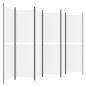 Preview: 6-tlg. Paravent Weiß 300x180 cm Stoff