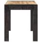 Preview: Esstisch 140x70x76 cm Raues Mango-Massivholz