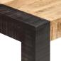 Preview: Esstisch 140x70x76 cm Raues Mango-Massivholz