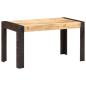 Preview: Esstisch 140x70x76 cm Raues Mango-Massivholz