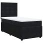 Preview: Boxspringbett mit Matratze Schwarz 90x200 cm Samt