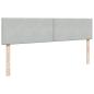 Preview: Ottoman-Bett mit Matratzen Hellgrau 200x200 cm Samt