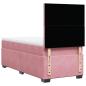 Preview: Boxspringbett mit Matratze Rosa 90x200 cm Samt