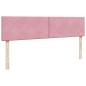 Preview: Ottoman-Bett mit Matratzen Rosa 180x200 cm Samt