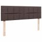 Preview: Ottoman-Bett mit Matratze Dunkelbraun 140x200 cm Stoff