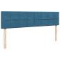 Preview: Ottoman-Bett mit Matratzen Dunkelblau 180x200 cm Samt