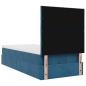Preview: Ottoman-Bett mit Matratzen Dunkelblau 90x200 cm Samt