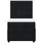 Preview: Boxspringbett mit Matratze Schwarz 90x200 cm Samt