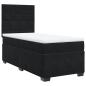 Preview: Boxspringbett mit Matratze Schwarz 90x200 cm Samt