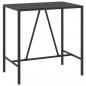Preview: 5-tlg. Gartenbar-Set Schwarz Poly Rattan & Massivholz Akazie