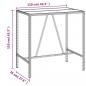 Preview: 5-tlg. Gartenbar-Set Schwarz Poly Rattan & Massivholz Akazie