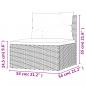 Preview: 7-tlg. Garten-Lounge-Set mit Kissen Schwarz Poly Rattan