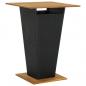 Preview: 5-tlg. Gartenbar-Set Schwarz Poly Rattan & Massivholz Akazie