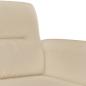 Preview: 4-tlg. Sofagarnitur mit Kissen Creme Mikrofasergewebe