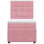 Preview: Boxspringbett mit Matratze Rosa 90x190 cm Samt