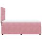 Preview: Boxspringbett mit Matratze Rosa 90x190 cm Samt