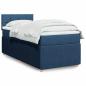Preview: ARDEBO.de - Boxspringbett mit Matratze Blau 80x200 cm Stoff