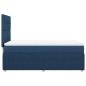 Preview: Boxspringbett mit Matratze Blau 80x200 cm Stoff