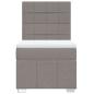 Preview: Boxspringbett mit Matratze Taupe 80x200 cm Stoff