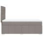 Preview: Boxspringbett mit Matratze Taupe 80x200 cm Stoff