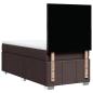 Preview: Boxspringbett mit Matratze Dunkelbraun 80x200 cm Stoff