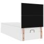Preview: Ottoman-Bett mit Matratze & LEDs Weiß 80x200 cm Kunstleder