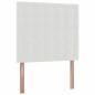 Preview: Ottoman-Bett mit Matratze & LEDs Weiß 80x200 cm Kunstleder